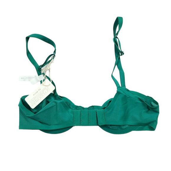 Aerie Smoothez Mesh Unlined Balconette Bra Green Size 32B Underwire - Picture 2 of 5